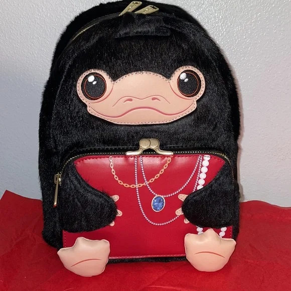Exclusive Loungefly Harry Potter Fantastic Beasts Niffler Mini Backpack & Wallet - Picture 3 of 15